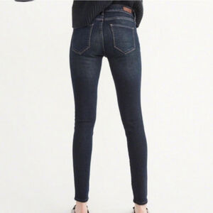 AF 4 27 Abercrombie & Fitch Harper Super Skinny Jeans Dark Wash Stretch Jeggings
